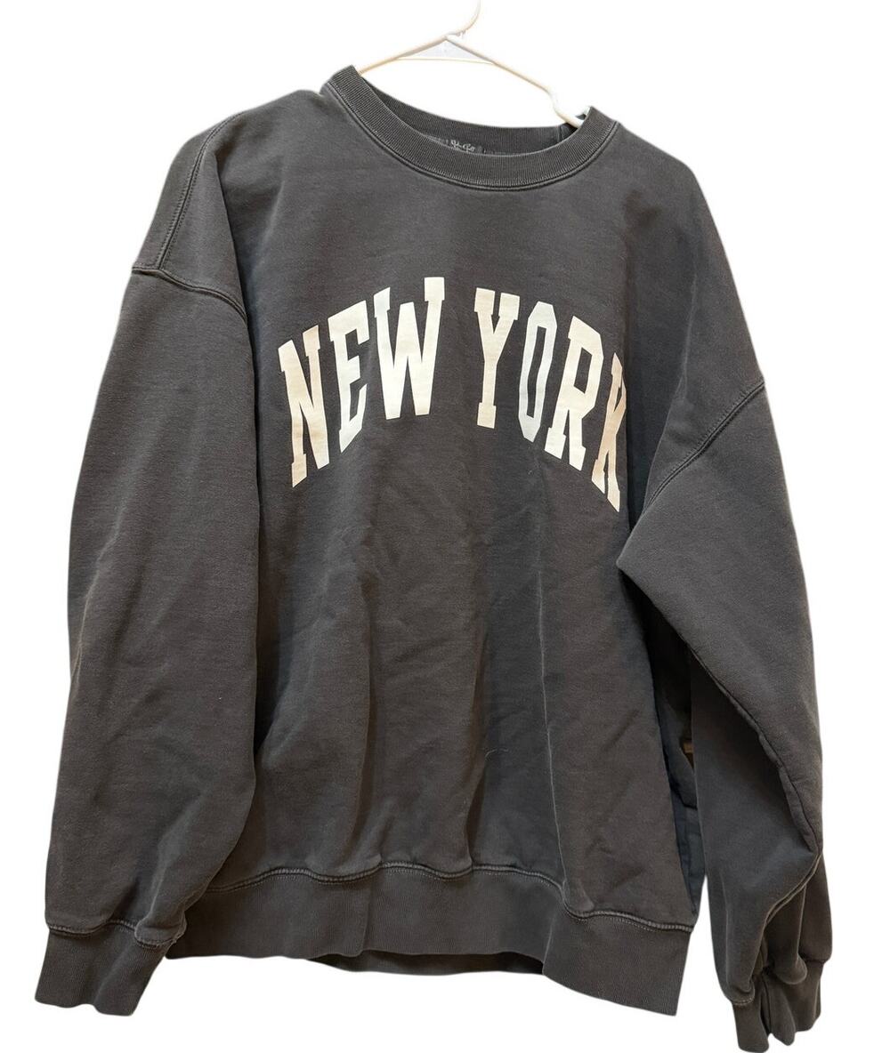 John Galt California New York Crewneck Sweatshirt - Black - Size XXL